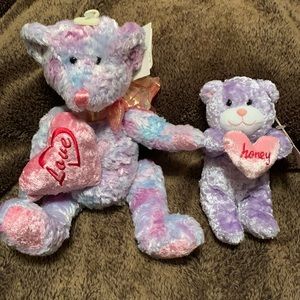 Dan Dee Pastel Love Heart Bear & Target Valentine Honey stuffed animal Dandee